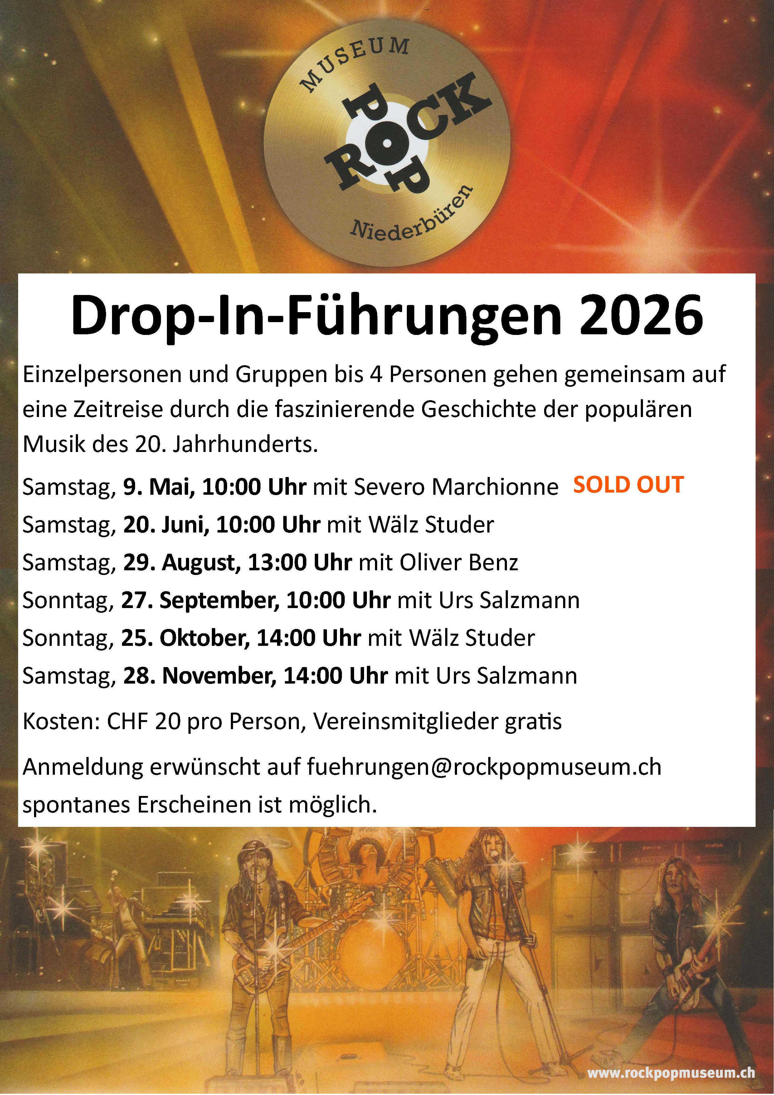 Flyer DropInFührungen
